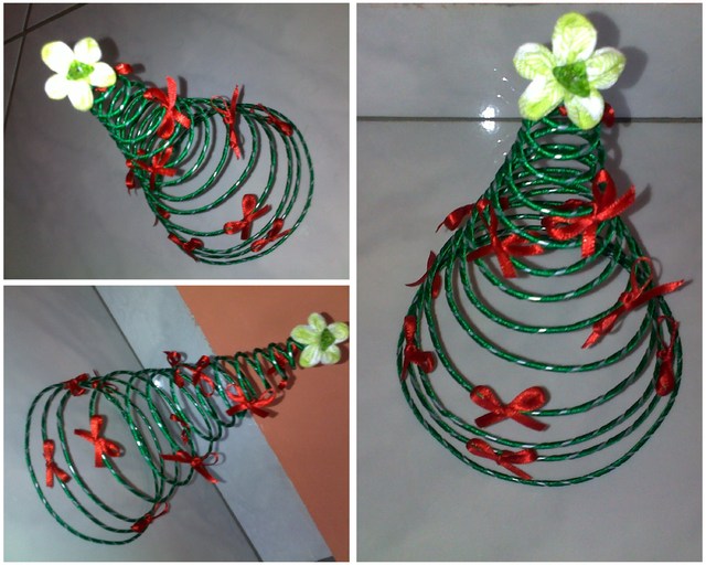 Como fazer Árvore de Natal de Arame - Como Fazer