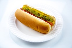 Hot Dog on a Plate